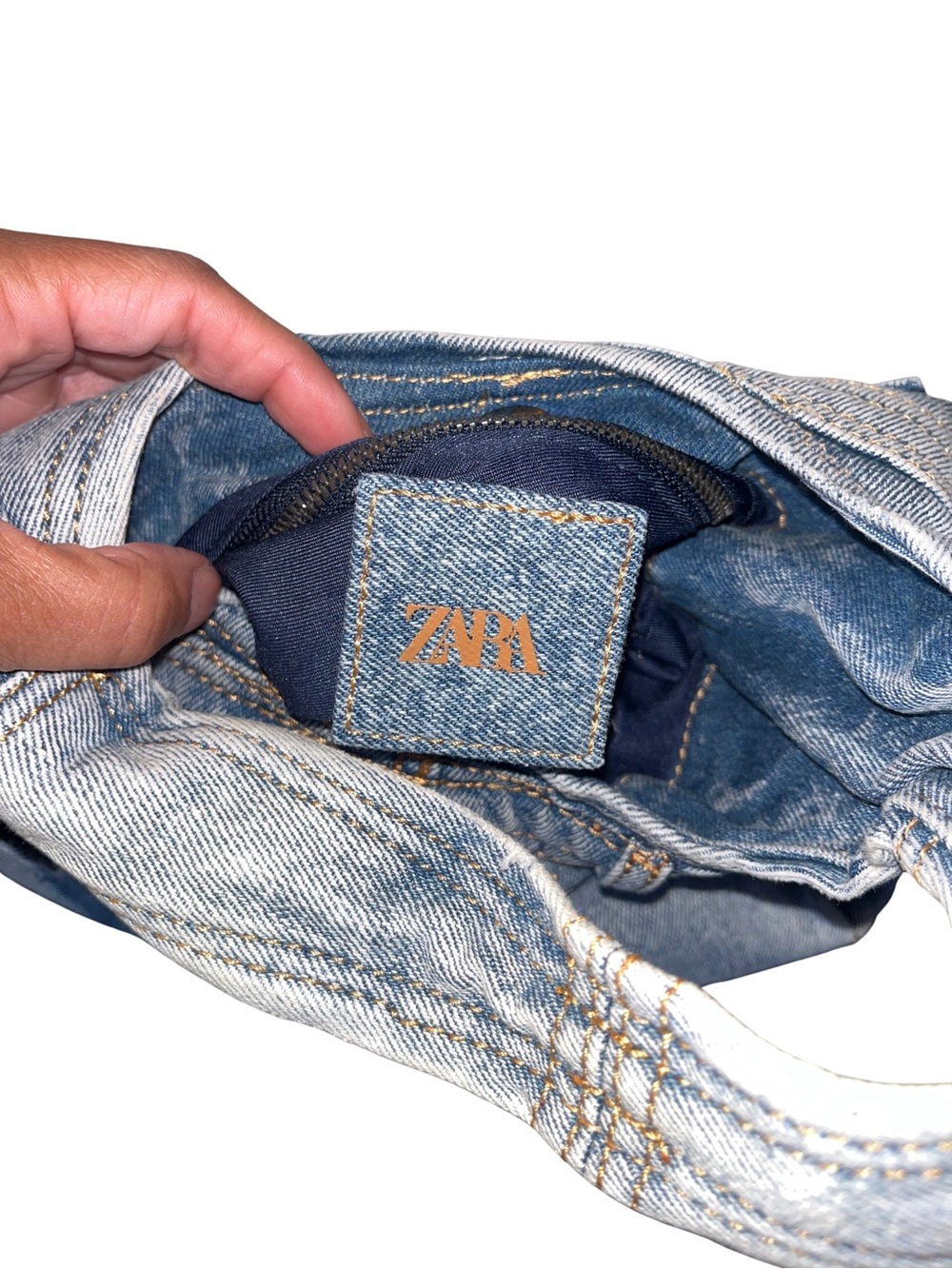 ZARA Small limited Edition Denim Bag - Picture 10 of 10